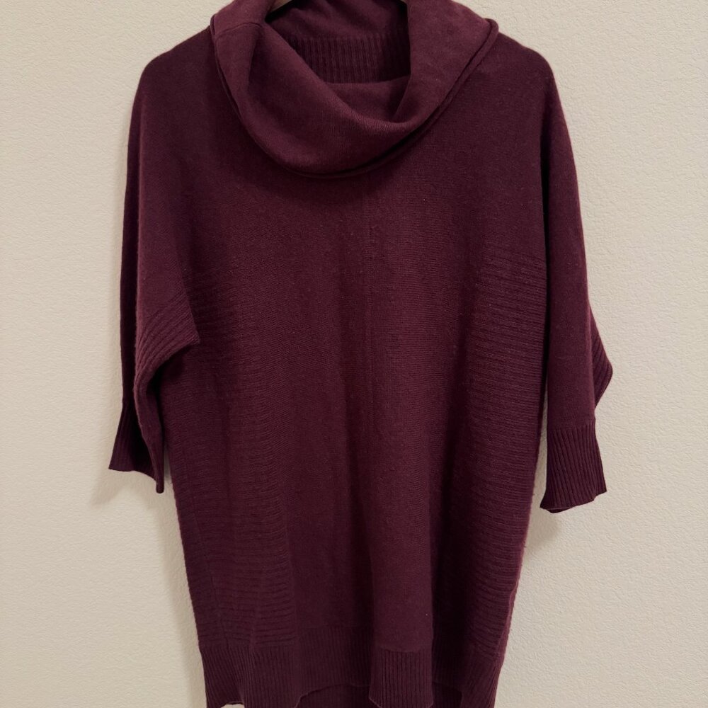 Halogen Cashmere Cowl-neck Tunic/Dress - Medium